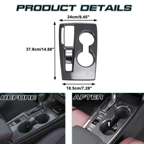 For Honda Civic 11th 2022 Carbon Fiber Pattern Gear Shift Box Panel Cover Trim