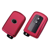 Red Remote Control Key Fob Cover For 4Runner Tacoma Tundra Camry 2/3/4 Button
