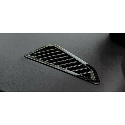 Carbon Fiber Texture Dashboard Front AC Air Outlet Trim For Toyota Corolla Cross