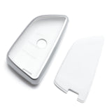 1Pc White Anti-Fingerprint Remote Control Keyless Cover Case Protector For BMW