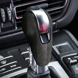 Alcantara Leather Gear Shift Knob Case For Porsche Macan Panamera Boxter 718 911