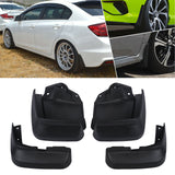 Front Rear Mud Flaps Splash Fender Guard Mudguard 4pcs with Hardware Compatible With Honda Civic 2012-2015