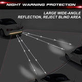 White Reflective Glow In The Dark Car Rear Bumper Warning Decal Strips Universal
