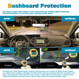 Center Console Dashboard Mat Pre-Cut Non-Slip Sunshield Sun Glare Protector Dash Carpet Pad Black Cover Compatible with Jeep Cherokee 2014-2021