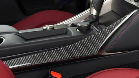 Carbon Fiber Central Console Gear Shift Panel Outer Cover Trim for Lexus IS250 IS300 IS350 2014-2018