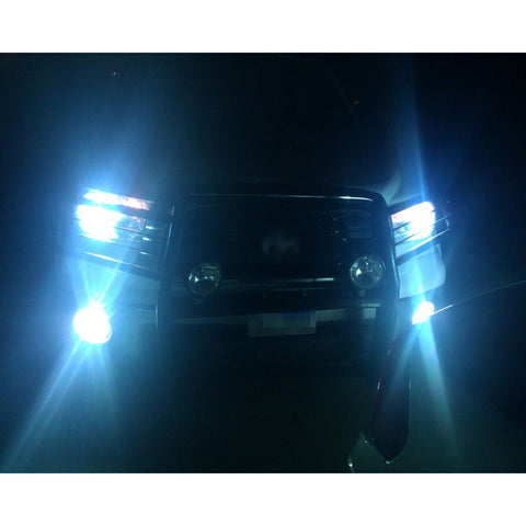 4pcs LED Headlight High Low Beam Fog Light Bulb 8000K Ice Blue for Toyota Tacoma 2012-2015