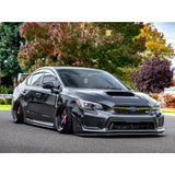 Glossy Red / Fluorescent Yellow Front Grille Pinstripe Vinyl Sticker Trim for Subaru WRX STI 2018 2019 2020, Racing Sport Front Hood Panel Pre-cut Stripe Decal Molding