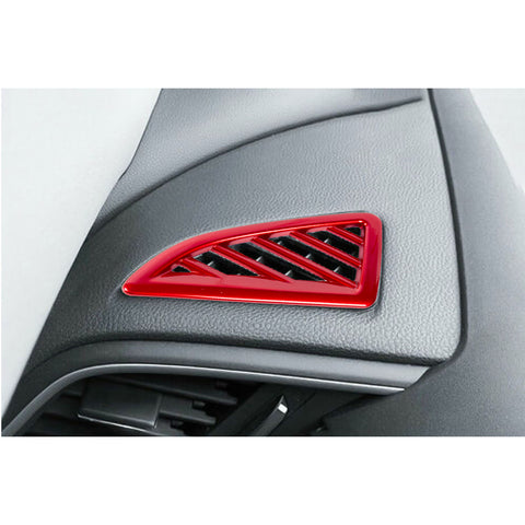 Glossy Red Inner Dashboard AC Vent Outlet Cover Trim For Honda Civic 2016-2021