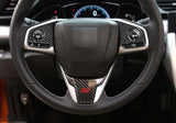 For Honda CR-V LX 2017-2021 Carbon Fiber Steering Wheel Button Cover Trim ABS