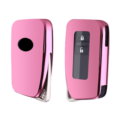 Pink Soft TPU Full Protect Smart Remote Control Key Fob Cover For Lexus NX RX 250 GS IS RC 300