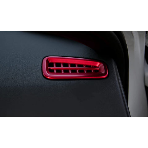 Interior Dashboard Side AC Air Outlet Frame Cover Trim For Honda Civic 11th Gen 2022, Red