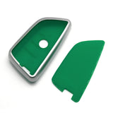 For BMW Key Fob Cover,Soft TPU Full Protection Key Fob Case for BMW 2 3 5 6 7 Series X1 X2 X3 X4 X5 X6 X7 Keyless Entry Smart Remote Control, Green