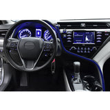 For Toyota Camry 2018-2022 Blue Inner Center Console Dashboard Strip Cover 1PC