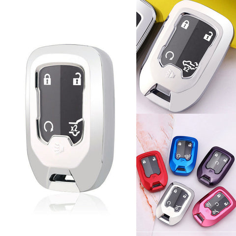 Soft Full Cover Remote Control Smart Key Case Protector For GMC Sierra 1500 2500 3500 2019-up