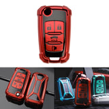 Red Full Protect Remote Smart Key Fob Cover Case Compatible with Chevrolet Camaro, Cruze, Equinox or Buick Allure, Encore, Lacrosse or GMC Terrain etc. (4-Buttons Key)