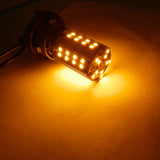 2X White\ Amber 50-SMD 21W 3156 3457 3357 4057 LED Turn Signal Light Bulbs