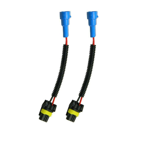 2x 9145 H10 9005 HB3 Extension Wiring Harness Socket Wire Headlight Fog light Daytime Running/High Beam Lights