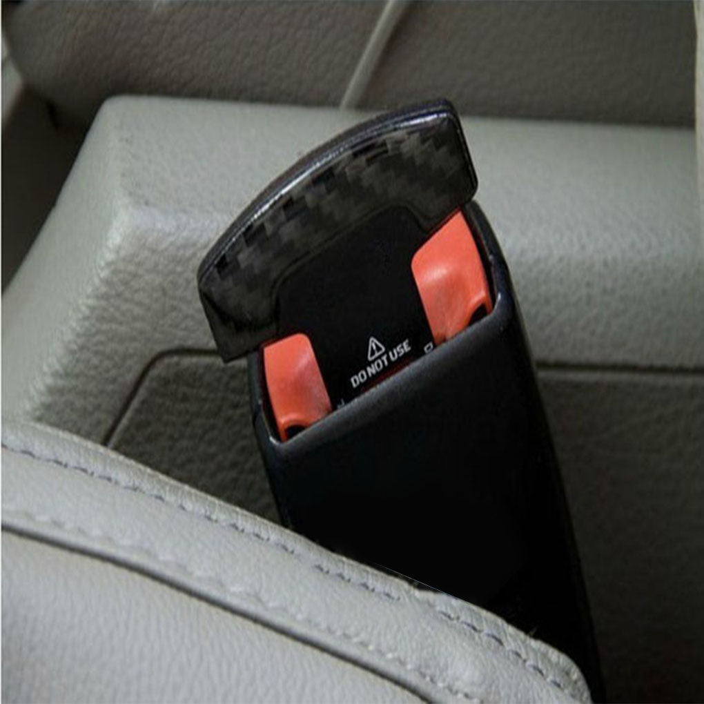 Safety Belt Buckles Real Carbon Fiber Car Seat Alarm Canceler Stopper Plug Buckle  Seat Belt Clip Car Safety Belt Extender - China Safety Belt Buckles, Car  Seat Belt Buckle