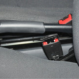 Carbon Fiber Safety Seat Belt Buckle Insert Alarm Stopper Eliminator Clip-Black