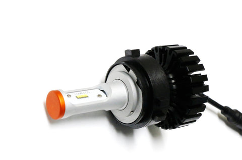 2x H7 LED Headlight Bulbs Adapters Retainers Holders VW MK6 Golf GTI 2010 - 2014 Low Beam