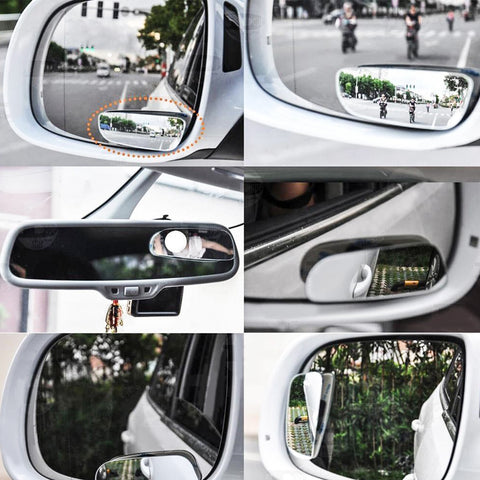 Blind Spot Mirror for Car, 2pcs 3.4" Stick On Convex Side Rear View Blind Spot Mirror Wide Angle Mirror for Car Trunk SUV Motorcycle