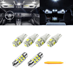 White LED Interior Dome Map License Light Package Kit For Nissan Sentra 2013-19