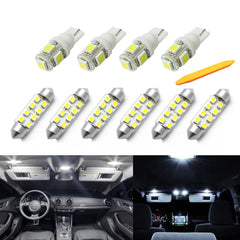 10x Light Bulbs SMD Interior LED Lights Package Kit For Chevy Tahoe 2007-2014
