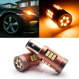 2pcs 1156 P21W 7506 1156A Amber Yellow 30-SMD LED Bulbs for Turn Signal Light