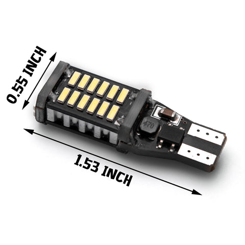 BMTxms 2-Pack 921 912 LED Reverse Backup Light Bulbs – CANbus Error Free, 6000K Cold White For Mercedes BMW Audi