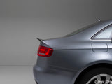 Rear Trunk Lid Spoiler Wing Carbon Fiber Trim for 2013 - 2016 Audi A4 B8.5 / Quattro 4-Dr