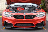 1 Set Carbon Fiber Splitters Bumper Spoiler Lips Set For 2014-2018 BMW M3 M4 F80 F82 F83