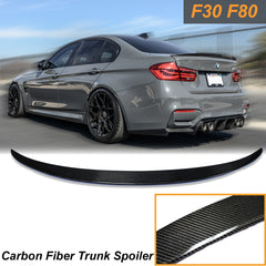 Trunk Lid Spoiler Wing Carbon Fiber Deck For BMW F30 F80 M3 Sedan Boot M Performance