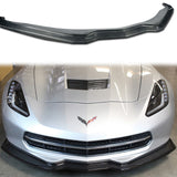 Carbon Fiber Front Chin Lip Spoiler For Corvette C7 Z06 Stingray Stage 2 2014-17