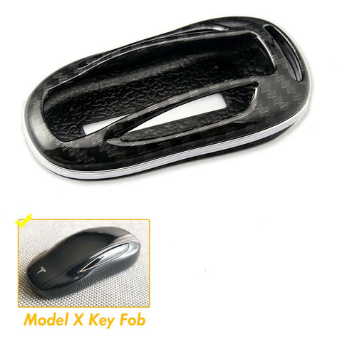 Carbon Fiber Pattern Key Fob Cover Keyless Remote Key Hard Shell Case for Tesla Model X