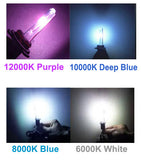 D1S D1R D1C OEM HID Headlight Replacement Light Bulb One Pair 6000K White 8000K Blue 10000K Deep Blue 12000K Purple