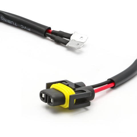 H8B H9B H11B Socket Female Adapter LED Headlight Bulbs Conversion Harness Cable Socket Plug Adapter Wires (2pcs/pk)