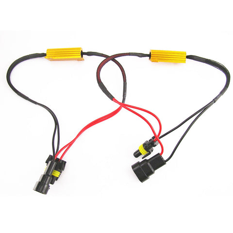 2x 9006 HB4 LED Fog Headlight Load Resistor Wiring Flickering Decoder Error Free