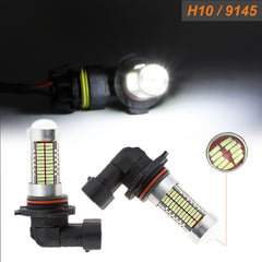 H10 9145 9140 9050 106-SMD CREE LED DRL Fog Lights Driving Bulbs DRL Daytime Running Lamps White/Ice Blue