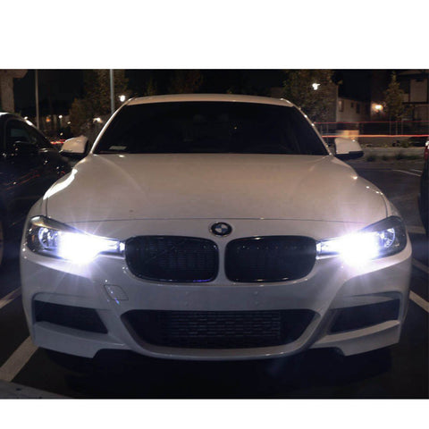 2X New PW24W Error Free Projector DRL Daytime Lights LED Bulbs BMW F30 3 Series etc[White 6000K / Ice Blue 10000K]