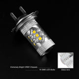 H7 Gold Yellow 80W Projector Lens CREE LED Bulbs for Hyundai Daytime Running Light