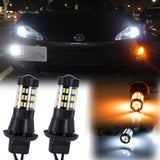 2x 7440 Dual Color Switchback White Amber LED Kit for DRL Turn Signal Lights NEW