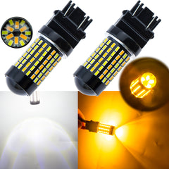 3157 Dual Color Switchback LED White Amber Bulbs for Parking Turn Signal Lights Fit Toyota Honda Ford Chevrolet Jeep etc