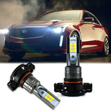 H16 PS24W 5202 DRL Fog Driving Light Bulbs LED 6000K High Power lamp CTS 80W [White/Gold Yellow]