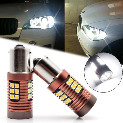 7506 1156 CK 6000k Bright White LED Reverse Backup Light Bulbs for BMW Mercedes