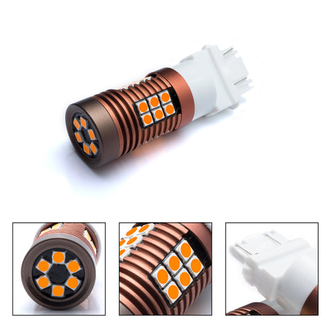 240W Super Bright Amber 3156 3157 CK Non-Polarized LED Turn Signal Light Bulbs