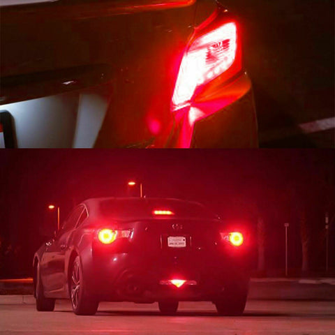 2x 7443 7440 7444NA Super Bright Red LED Brake Tail Light Bulbs 30-SMD CK SCK