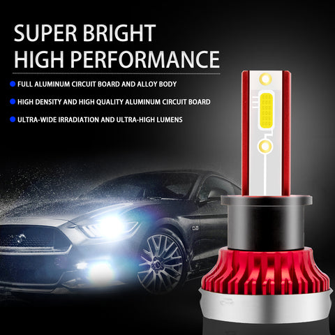 COB H3 LED Fog Driving Light Bulbs Conversion Kit 6000K White 60W High Power