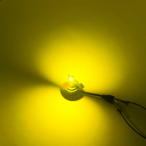 H7 COB Golden Yellow LED Light Bulbs for DRL Fog Lights