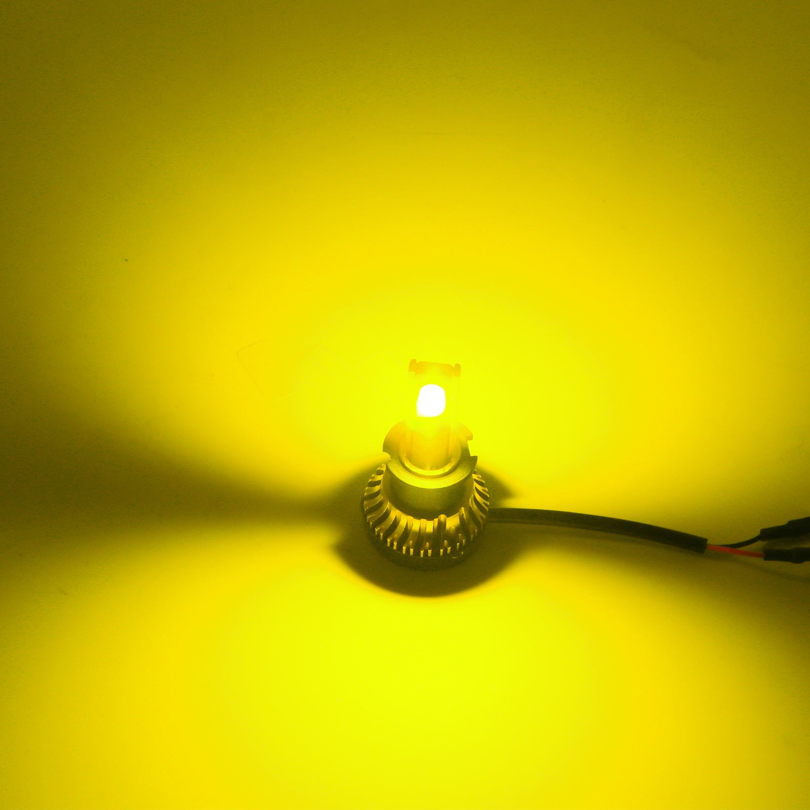 Golden Yellow high power 60W H1 COB LED bulbs Golden Yellow LED Headli