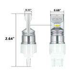 2x 6-SMD High Power Xenon White 7440 7443 7444 100W LED Turn Signal Light Bulbs